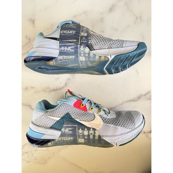 Nike Metcon 7AMP light marine blue training shoes M7/W9 running zoom react Hyper - Picture 2 of 12